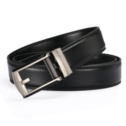 Automatic Leather Belt - Real Leather Ratchet Belt in 30mm or 3cm width - Men Leather Belt with Auto Lock Buckle