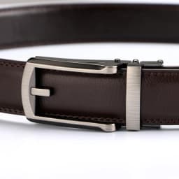 Automatic Leather Belt - Real Leather Ratchet Belt in 30mm or 3cm width - Men Leather Belt with Auto Lock Buckle