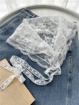 Triangle Scarf Towel Fart Curtain Belt Women's Skirt Tassel Waist Rope Lace Jeans Accessories Lace Skirt Waist Belts Rope
