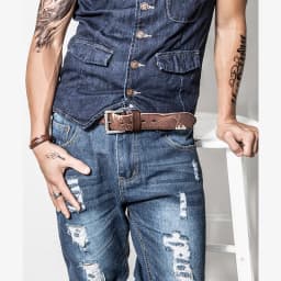 MEDYLA Original Cowhide Belt for Men Pin Buckle Full Grain Leather Belt for Jeans Wide Strap High Quality Cummerbunds