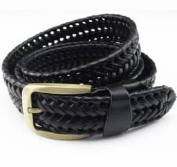 New Belt Men Women Belts Luxury Genuine Leather Braided Real Cow Skin Straps Men All-Matching Simple Fashionable Tide Belts