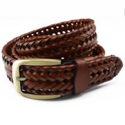 New Belt Men Women Belts Luxury Genuine Leather Braided Real Cow Skin Straps Men All-Matching Simple Fashionable Tide Belts