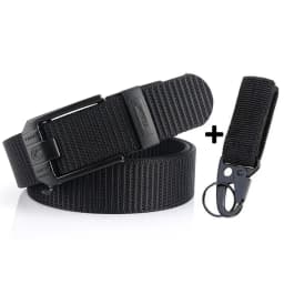 Fashion Metal Automatic Buckle Canvas Belt For Men Thick Tough Nylon Waistband Outdoor Cowboy Jeans Pants Tactical Belts Hiking