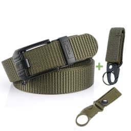 Fashion Metal Automatic Buckle Canvas Belt For Men Thick Tough Nylon Waistband Outdoor Cowboy Jeans Pants Tactical Belts Hiking