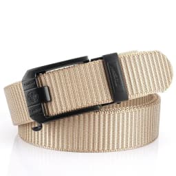 Fashion Metal Automatic Buckle Canvas Belt For Men Thick Tough Nylon Waistband Outdoor Cowboy Jeans Pants Tactical Belts Hiking