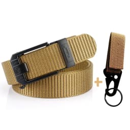 Fashion Metal Automatic Buckle Canvas Belt For Men Thick Tough Nylon Waistband Outdoor Cowboy Jeans Pants Tactical Belts Hiking