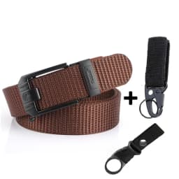 Fashion Metal Automatic Buckle Canvas Belt For Men Thick Tough Nylon Waistband Outdoor Cowboy Jeans Pants Tactical Belts Hiking