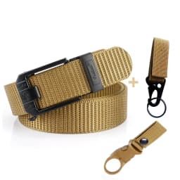 Fashion Metal Automatic Buckle Canvas Belt For Men Thick Tough Nylon Waistband Outdoor Cowboy Jeans Pants Tactical Belts Hiking