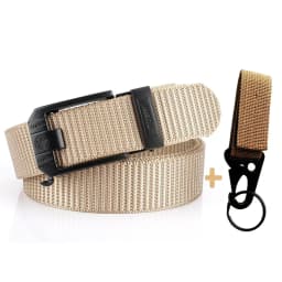 Fashion Metal Automatic Buckle Canvas Belt For Men Thick Tough Nylon Waistband Outdoor Cowboy Jeans Pants Tactical Belts Hiking