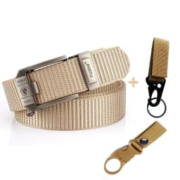 Fashion Metal Automatic Buckle Canvas Belt For Men Thick Tough Nylon Waistband Outdoor Cowboy Jeans Pants Tactical Belts Hiking