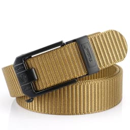 Fashion Metal Automatic Buckle Canvas Belt For Men Thick Tough Nylon Waistband Outdoor Cowboy Jeans Pants Tactical Belts Hiking