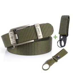 Fashion Metal Automatic Buckle Canvas Belt For Men Thick Tough Nylon Waistband Outdoor Cowboy Jeans Pants Tactical Belts Hiking