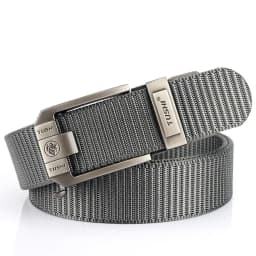 Fashion Metal Automatic Buckle Canvas Belt For Men Thick Tough Nylon Waistband Outdoor Cowboy Jeans Pants Tactical Belts Hiking