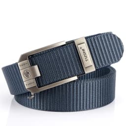 Fashion Metal Automatic Buckle Canvas Belt For Men Thick Tough Nylon Waistband Outdoor Cowboy Jeans Pants Tactical Belts Hiking