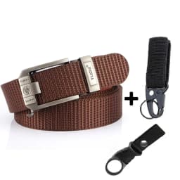 Fashion Metal Automatic Buckle Canvas Belt For Men Thick Tough Nylon Waistband Outdoor Cowboy Jeans Pants Tactical Belts Hiking