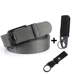 Fashion Metal Automatic Buckle Canvas Belt For Men Thick Tough Nylon Waistband Outdoor Cowboy Jeans Pants Tactical Belts Hiking