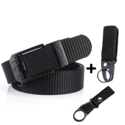 Fashion Metal Automatic Buckle Canvas Belt For Men Thick Tough Nylon Waistband Outdoor Cowboy Jeans Pants Tactical Belts Hiking