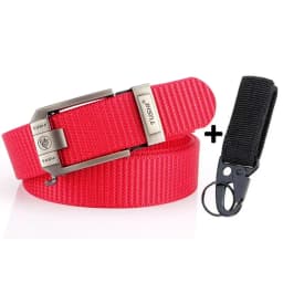 Fashion Metal Automatic Buckle Canvas Belt For Men Thick Tough Nylon Waistband Outdoor Cowboy Jeans Pants Tactical Belts Hiking