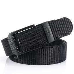 Fashion Metal Automatic Buckle Canvas Belt For Men Thick Tough Nylon Waistband Outdoor Cowboy Jeans Pants Tactical Belts Hiking