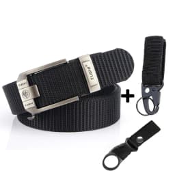 Fashion Metal Automatic Buckle Canvas Belt For Men Thick Tough Nylon Waistband Outdoor Cowboy Jeans Pants Tactical Belts Hiking