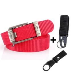 Fashion Metal Automatic Buckle Canvas Belt For Men Thick Tough Nylon Waistband Outdoor Cowboy Jeans Pants Tactical Belts Hiking