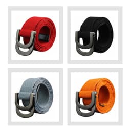 Maikun Men's Canvas Belts for Women Tactical Belt for Military Jeans Double Ring Buckle Belts