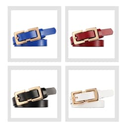 MaiKun Designer Belt Female Belts Original Leather Belts For Women Golden Metal Pin Buckle Belt
