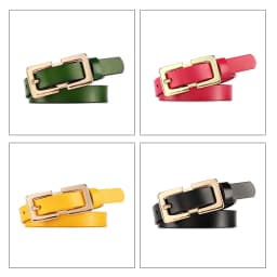 MaiKun Designer Belt Female Belts Original Leather Belts For Women Golden Metal Pin Buckle Belt