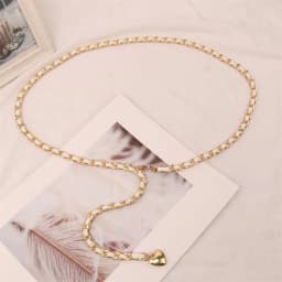 Fashion Chain Belt Female Waist Metal Belts For Women Luxury Tassel Thin Waistband Dress Coat Adjustable Corset