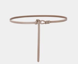 1cm High Quality Real Cowskin Leather Belt Fashion Knot Buckle Retro Ladies Thin Belts for Women Wild Jumpsuit Ladies Ceinture
