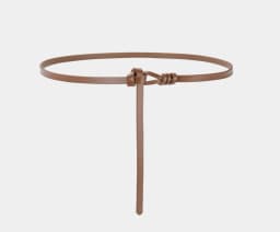 1cm High Quality Real Cowskin Leather Belt Fashion Knot Buckle Retro Ladies Thin Belts for Women Wild Jumpsuit Ladies Ceinture