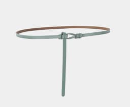 1cm High Quality Real Cowskin Leather Belt Fashion Knot Buckle Retro Ladies Thin Belts for Women Wild Jumpsuit Ladies Ceinture