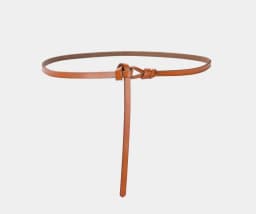 1cm High Quality Real Cowskin Leather Belt Fashion Knot Buckle Retro Ladies Thin Belts for Women Wild Jumpsuit Ladies Ceinture
