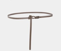 1cm High Quality Real Cowskin Leather Belt Fashion Knot Buckle Retro Ladies Thin Belts for Women Wild Jumpsuit Ladies Ceinture