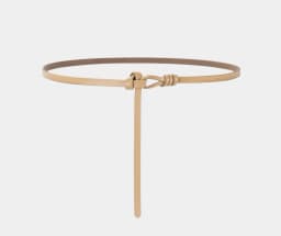 1cm High Quality Real Cowskin Leather Belt Fashion Knot Buckle Retro Ladies Thin Belts for Women Wild Jumpsuit Ladies Ceinture