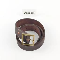 Deepeel 38/43mm Fashion Perforated Belt Genuine Leather Belts for Men High Quality Vintage Pin Buckle Jeans Waistband Accessory