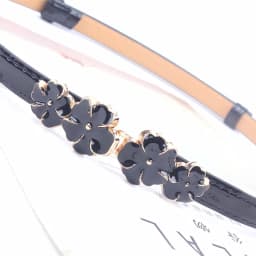 Adjustable Patent Women Waist Leather Belt Flower Girdle for Dresses Female Ladies Waistband Straps White Black