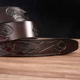 Men's Leather Belts for Men Genuine Leather Ratchet Belt Automatic Buckle Wide:35mm Men Automatic Buckle Belt