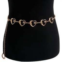 Fashion Sun Waistband for Women Girl Punk Hip Hop Waist Chain Vintage Metal Waist Chain for Dress Ladies Body Chain Belt Jewelry