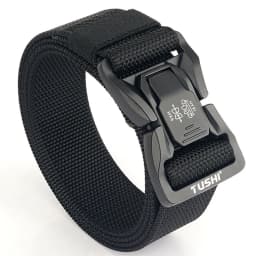 TUSHI Men's Tactical Belt Army Outdoor Hunting Tactical Military Canvas Multi Function Combat Survival High Quality Marine Corps