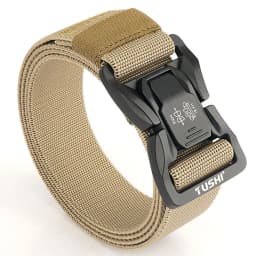 TUSHI Men's Tactical Belt Army Outdoor Hunting Tactical Military Canvas Multi Function Combat Survival High Quality Marine Corps