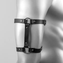 1pcs Men's Faux Leather Upper Arm Bracelet for Men Elastic Adjustable Armband Men Arms Harness Belt Costume for Nightclub Cospla