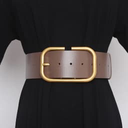 2025 Women's Genuine Leather Retro Copper Pin Buckle Wide Waist Seal Dress Decoration Corset Belts for Women Ladies Waist Belt