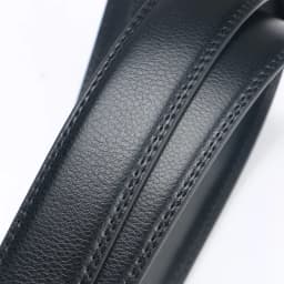 3.0cm/3.5cm Men Cow Leather Ratchet Belt Without Buckle Black Coffee Business Belt No Holes Fit for Automatic Buckle