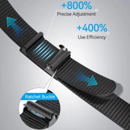 Men's Tactical Belt Automatic Metal Buckle Casual Nylon Belt Black Woven Canvas Breathable Fashion Outdoor Sport Jeans Strap