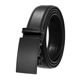VATLTY Official Genuine Men's Leather Belt Hard Alloy Automatic Buckle Belt Male 30mm Natural Cowhide Non-porous Thin Belt