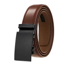 VATLTY Official Genuine Men's Leather Belt Hard Alloy Automatic Buckle Belt Male 30mm Natural Cowhide Non-porous Thin Belt