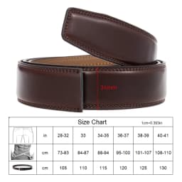 VATLTY Official Genuine Men's Leather Belt Hard Alloy Automatic Buckle Belt Male 30mm Natural Cowhide Non-porous Thin Belt