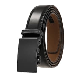 VATLTY Official Genuine Men's Leather Belt Hard Alloy Automatic Buckle Belt Male 30mm Natural Cowhide Non-porous Thin Belt