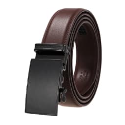 VATLTY Official Genuine Men's Leather Belt Hard Alloy Automatic Buckle Belt Male 30mm Natural Cowhide Non-porous Thin Belt